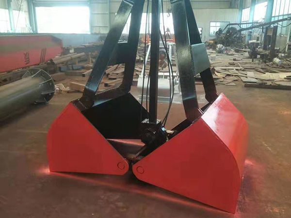 Two flap grab bucket